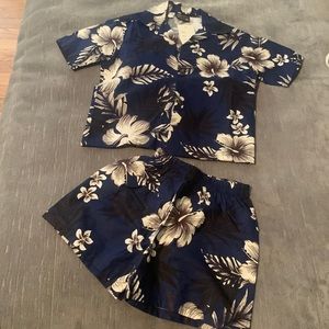 Luau Time!! Tropical Hawaiian Short Set